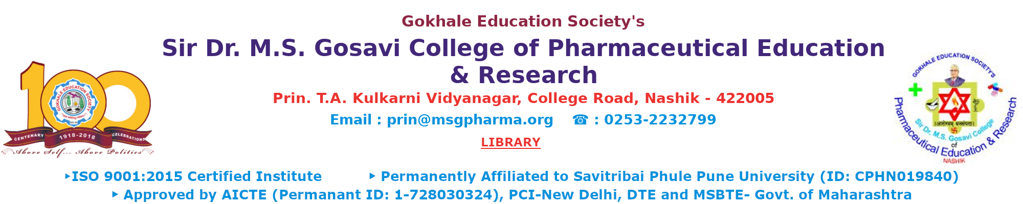 M.S.G. Pharmaceuticals & Research Library